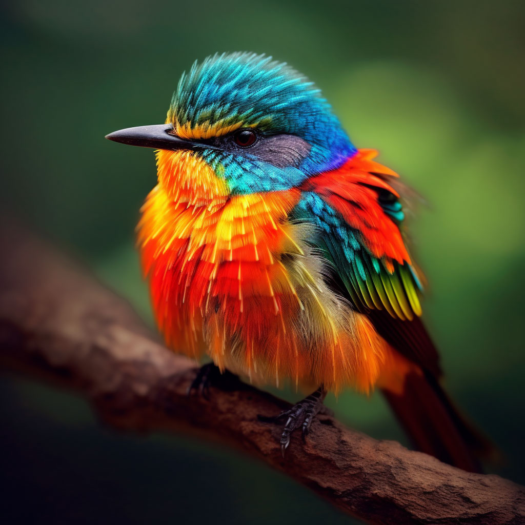 a-colorful-bird-on-a-branch