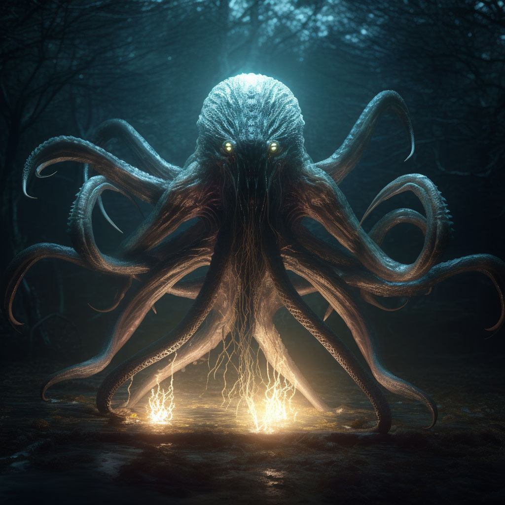 a-large-octopus-with-tentacles-and-glowing-eyes