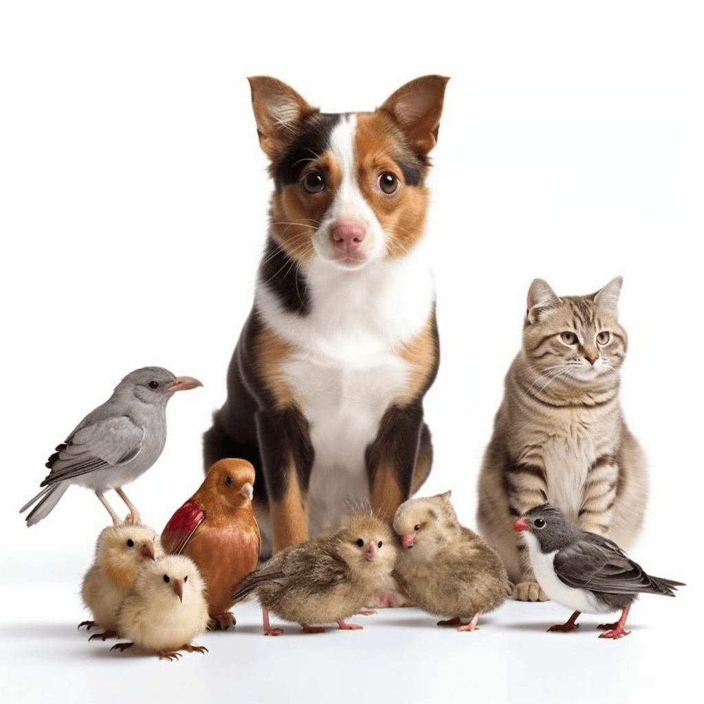 all-pets-dog-cat-sparrow