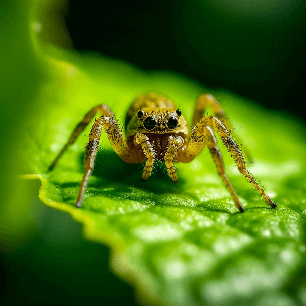 a-rear-spider-on-a-green-left